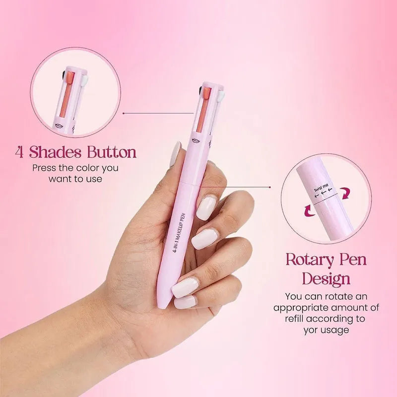 4 in 1 Makeup Pen - Eye Liner Brow, Lip Liner, Highlighter - Waterproof Makeup Pen - ZIOR