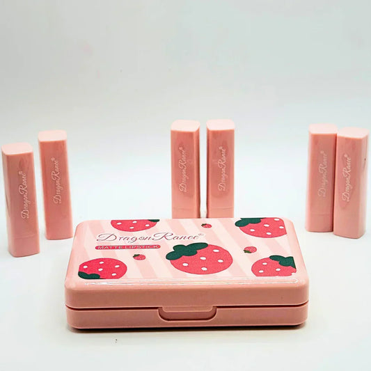 6 Colors Mini Matte Lipstick Set - ZIOR