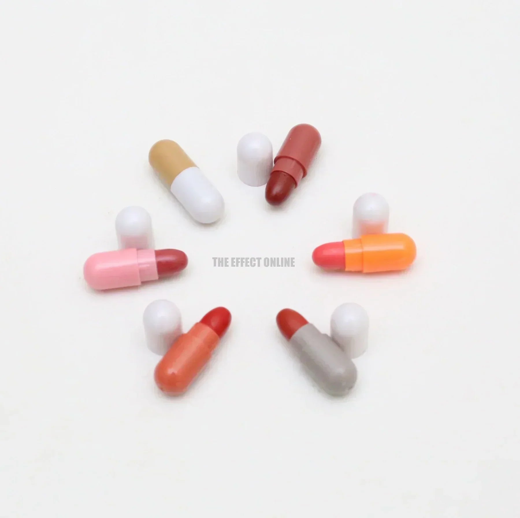 Multicolored Mini Capsule Lipstick Set - Long lasting Waterproof - ZIOR