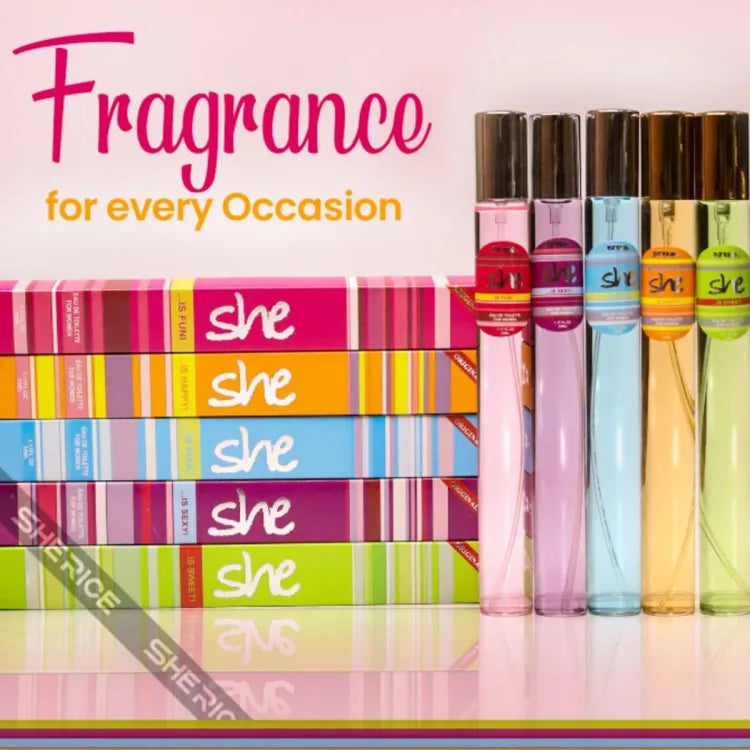 PACK OF 5 SHE Pen Pocket Perfume-35ml - ZIOR
