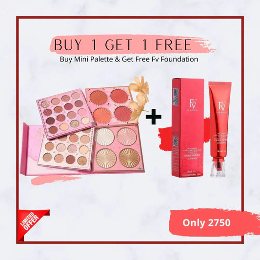 Buy 4 in 1 Makeup Palette Get Free FV Foundation - ZIOR