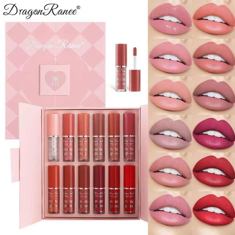 Dragon Ranee 12 Colors Matte Lip Glosses - ZIOR