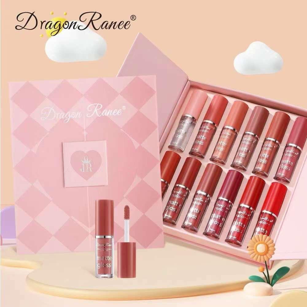 Dragon Ranee 12 Colors Matte Lip Glosses - ZIOR