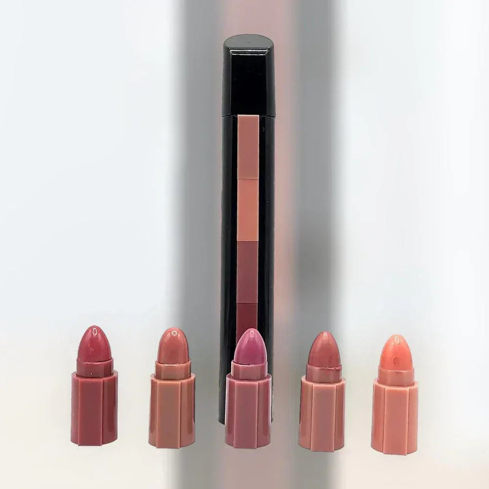 5 in 1 Matte Waterproof Lipstick Set - ZIOR