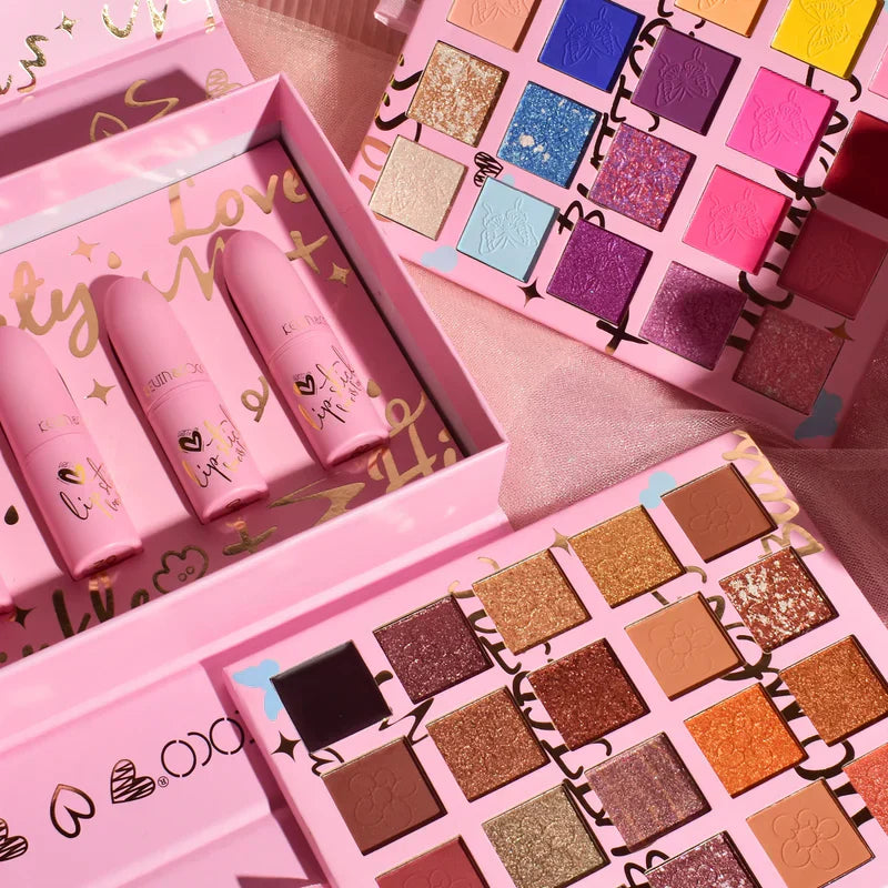 BLISS MOMENT: 40-COLOR EYESHADOW & LIPSITCK MAKEUP SET - ZIOR