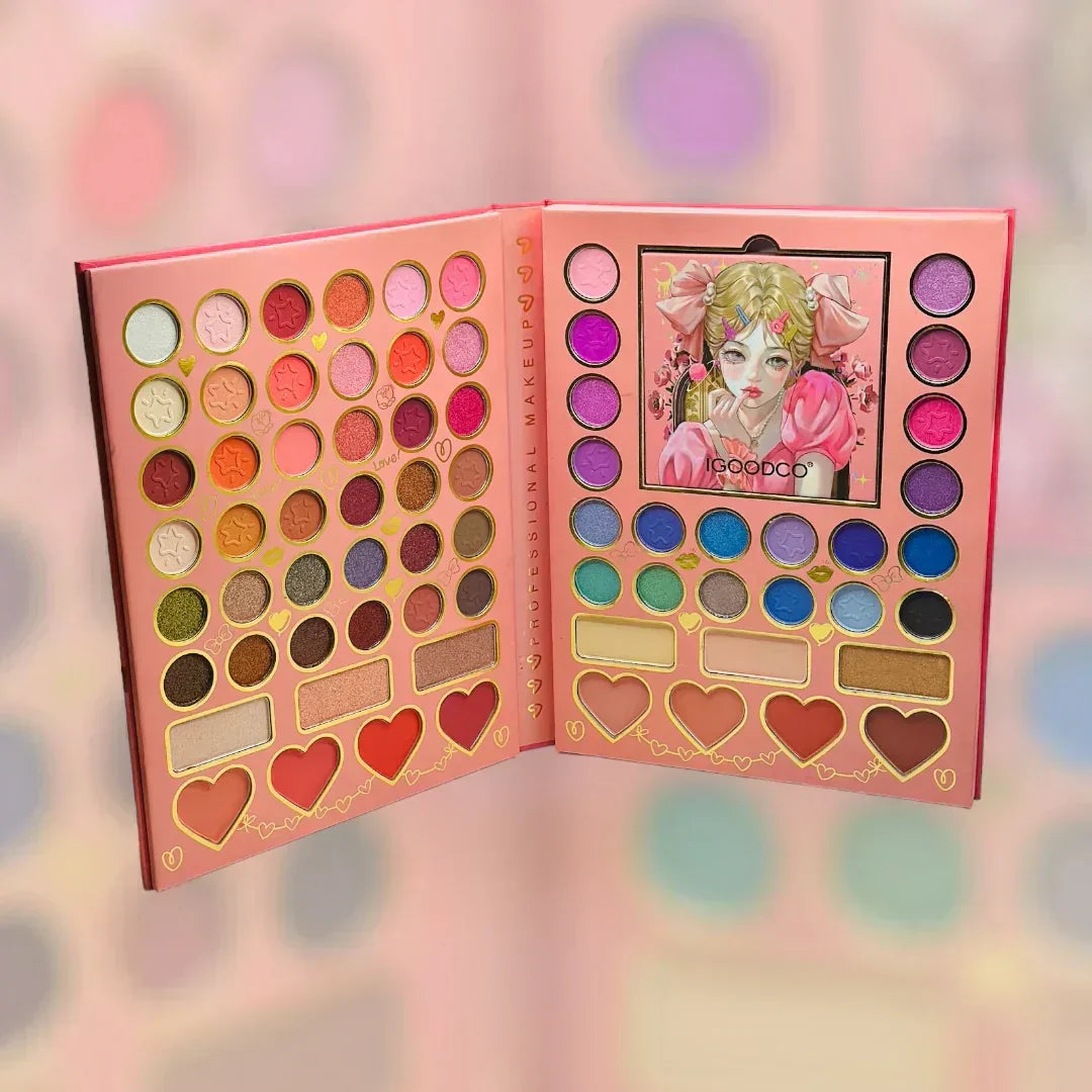 70 Color Cute Girl Eyeshadow Palette - ZIOR