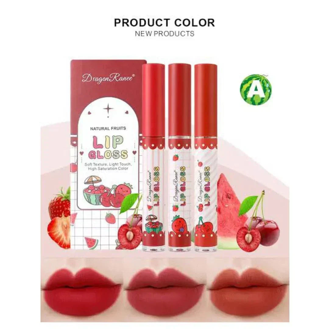 Dragon Ranee Fruit Lip Gloss Moisturizing Matte Lipstick - ZIOR