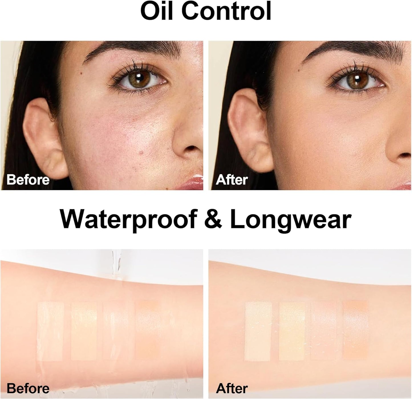 FV Waterproof Foundation: Matte, oil-free makeup for combo/oily skin. Light-medium coverage, Ivory, 1 fl. oz. - ZIOR