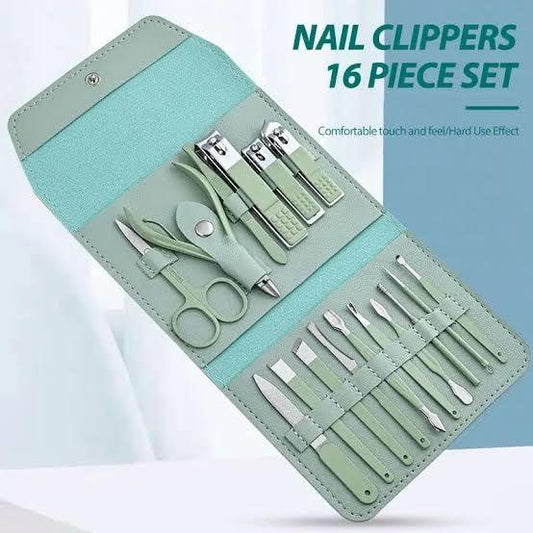 16 PCs Nail Clipper/Manicure & Pedicure Kit - ZIOR