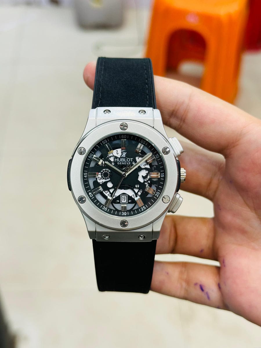 HUBLOT MEN'S WATCH WITH MASTER LOCK AND DATE WORKING (PERFECT GIFT FOR MEN'S) - ZIOR