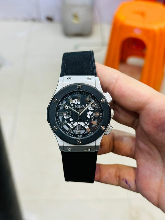 HUBLOT MEN'S WATCH WITH MASTER LOCK AND DATE WORKING (PERFECT GIFT FOR MEN'S) - ZIOR