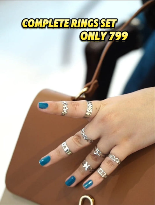 Pack of 10 Complete Adjustable Ring Set - ZIOR