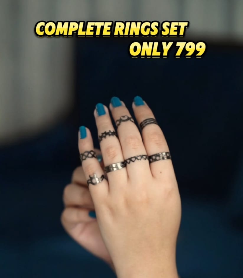Pack of 10 Complete Adjustable Ring Set - ZIOR