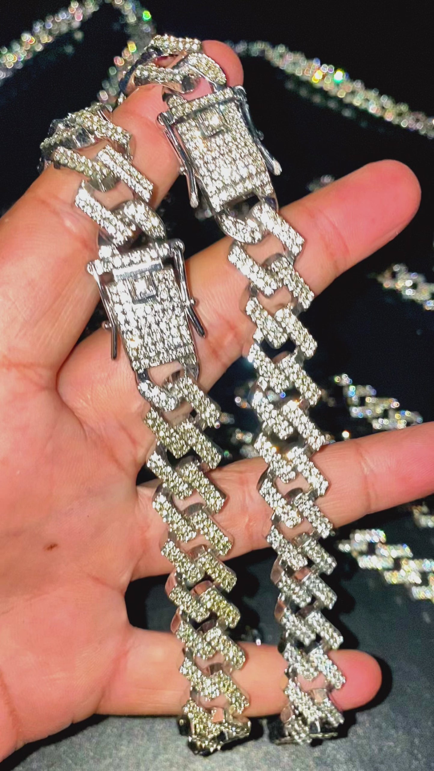HIGH QUALITY-SAPPHIRE TENNIS CHAIN - ZIOR