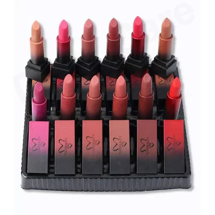 HudaBeauty Matt Lipsticks Pack of 12 - ZIOR